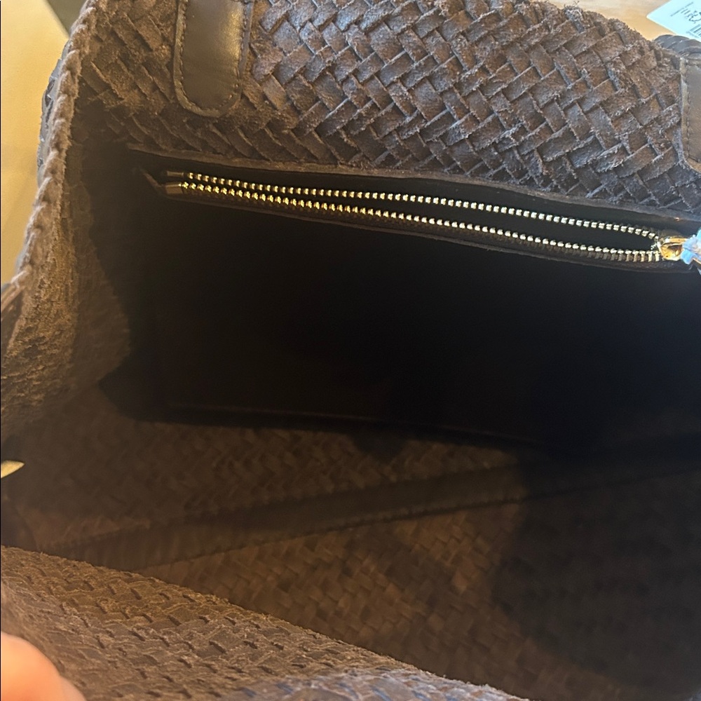 Madewell Dark Brown Woven Tote - Picture 9 of 9
